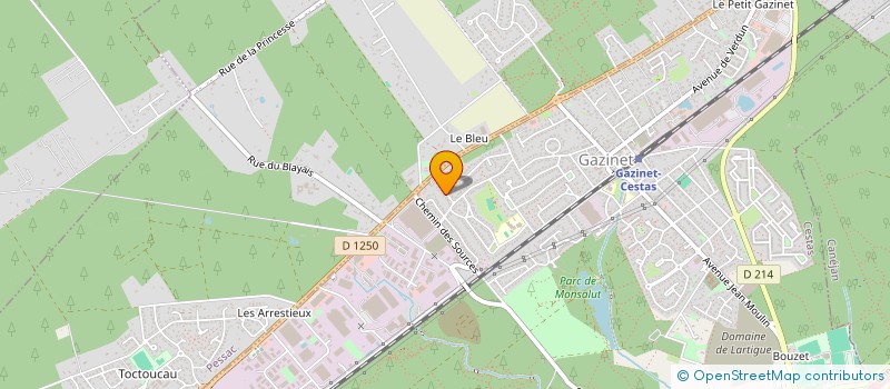 localisation de l'entreprise LES JEUNES POUSSES DE MAGUICHE à CESTAS