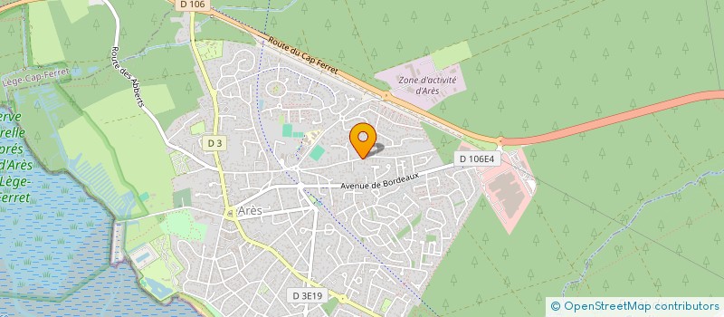 localisation de l'entreprise LES JEUNES POUSSES DU BASSIN  ARES