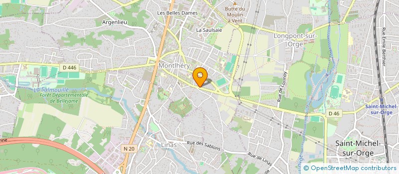 localisation de l'entreprise LES JEUNES POUSSES PRIMEUR  MONTLHERY