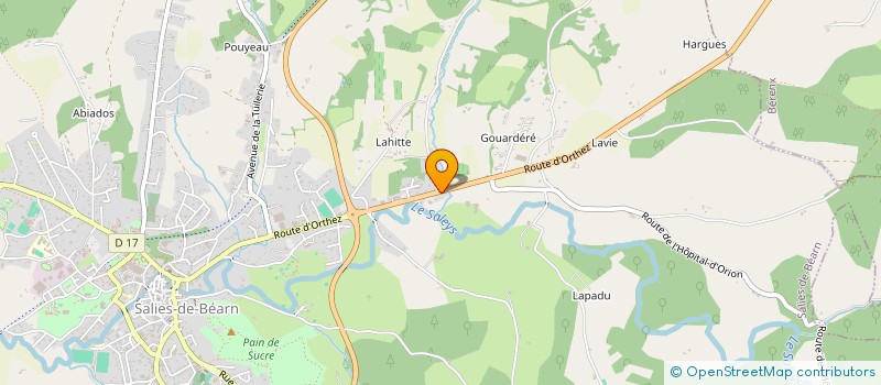 localisation de l'entreprise LES JEUNES SALISIENS à SALIES-DE-BEARN