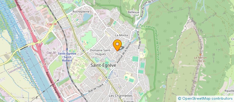 localisation de l'entreprise LES JEUNES SAPEURS POMPIERS DE SAINT EGREVE  SAINT-EGREVE