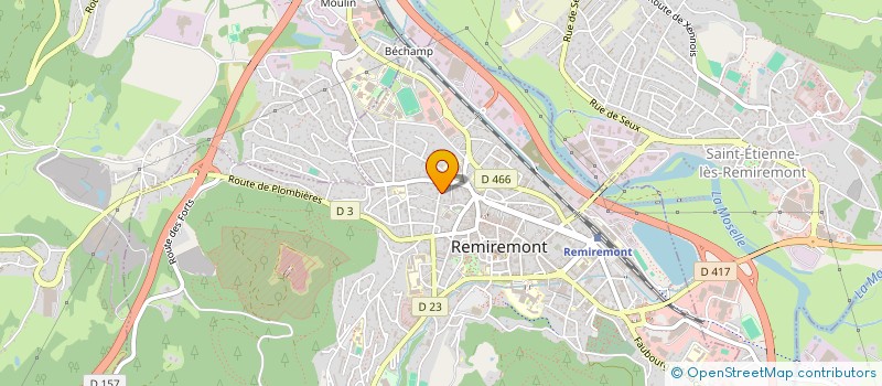 localisation de l'entreprise LES JEUNESSES MUSICALES DE FRANCE DE LORRAINE - REMIREMONT à REMIREMONT