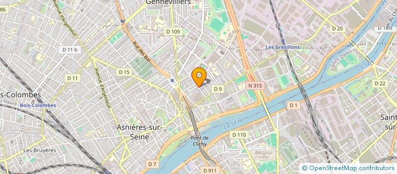 localisation de l'entreprise LES JEUNEVILLOIZ à GENNEVILLIERS
