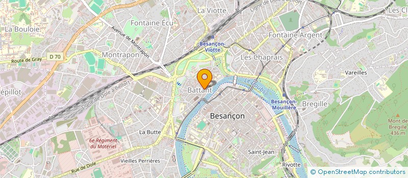 localisation de l'entreprise LES JEUX DE LA COMTE  BESANCON