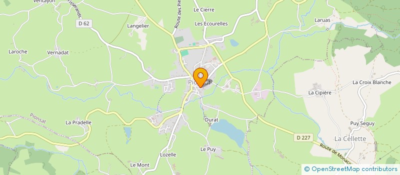 localisation de l'entreprise LES JEUX DE LA TERRE PIONSATOISE  PIONSAT