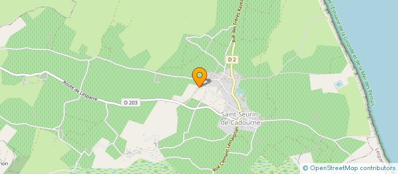 localisation de l'entreprise LES JEUX GEANTS DE LA COTE D ARGENT  SAINT-SEURIN-DE-CADOURNE