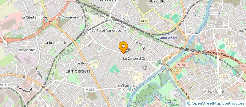 localisation de l'entreprise LES JEUX MONDIAUX DE L'ENTREPRISE 1991 à LAMBERSART