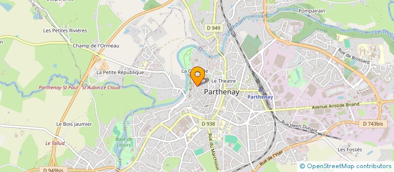 localisation de l'entreprise LES JEUX NOUS  PARTHENAY