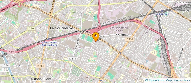 localisation de l'entreprise LES JEUX OLYMPIQUES CITOYENS à LA COURNEUVE