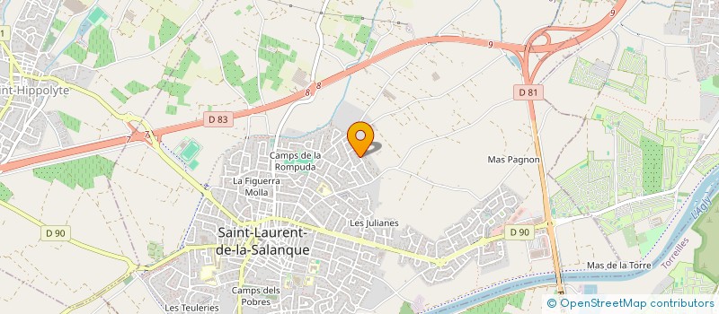 localisation de l'entreprise LES JEUX SALANQUAIS  SAINT-LAURENT-DE-LA-SALANQUE