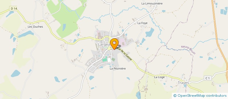 localisation de l'entreprise LES JOBES  LARGEASSE