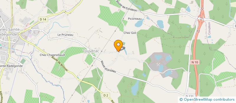 localisation de l'entreprise LES JOIES DE L'AUTOMNE à CHANTILLAC