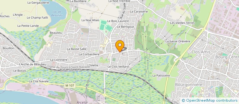 localisation de l'entreprise LES JOLIES CHOSES à COUERON