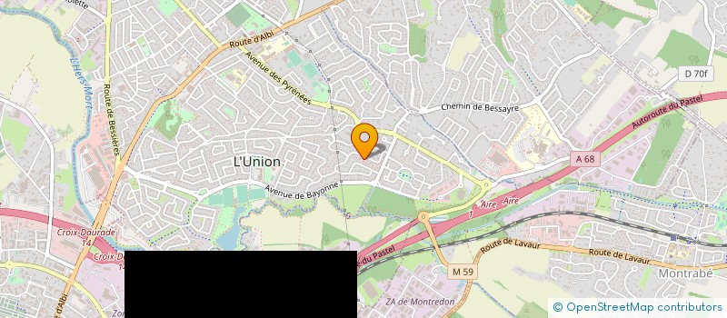 localisation de l'entreprise LES JOLIES CHOSES à L'UNION