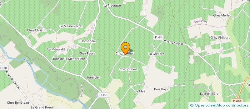 localisation de l'entreprise LES JOLIES CHOSES à VERRIERES
