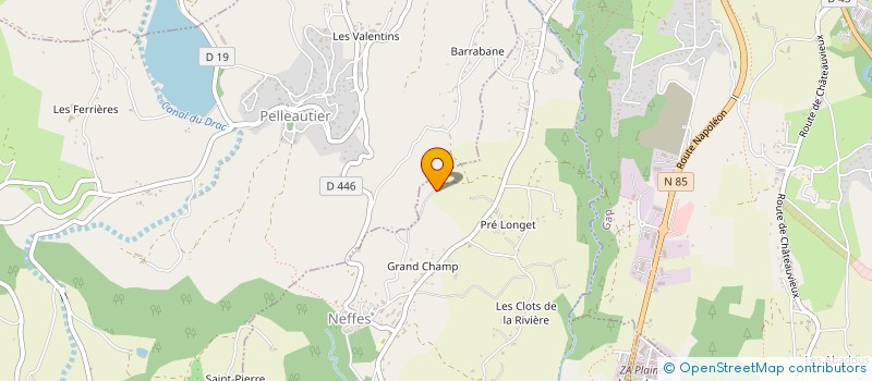 localisation de l'entreprise LES JOLIES CHOSES, ATELIER CREART  PELLEAUTIER