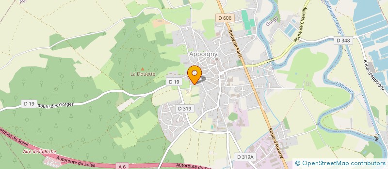 localisation de l'entreprise LES JOLIS BOIS à APPOIGNY