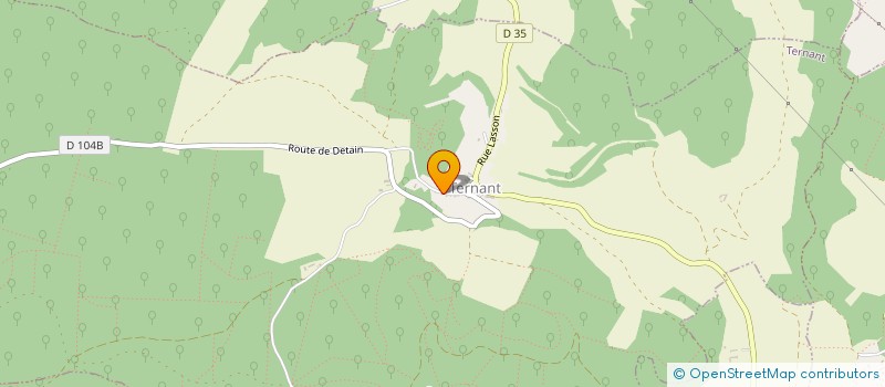 localisation de l'entreprise LES JOLIS BOIS à TERNANT
