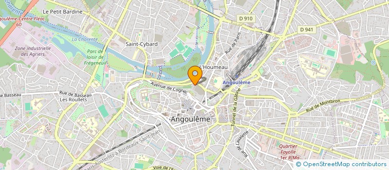 localisation de l'entreprise LES JOLIS COEURS à ANGOULEME