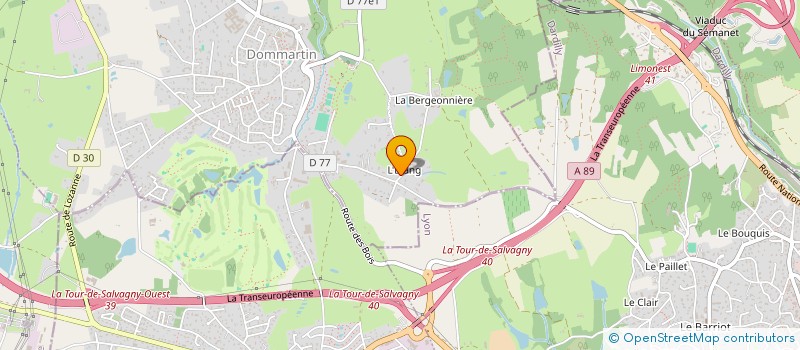 localisation de l'entreprise LES JONCHERES  DOMMARTIN