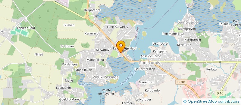 localisation de l'entreprise LES JONCS  PLOUHINEC