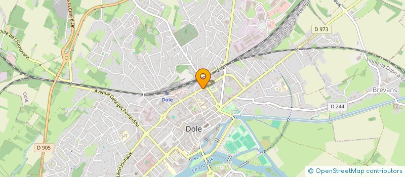 localisation de l'entreprise LES JONGLEURS DE NOTRE DAME à DOLE
