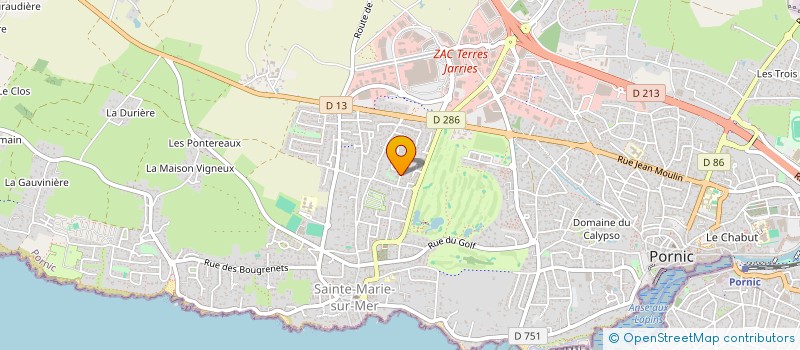 localisation de l'entreprise LES JONQUILLES  PORNIC