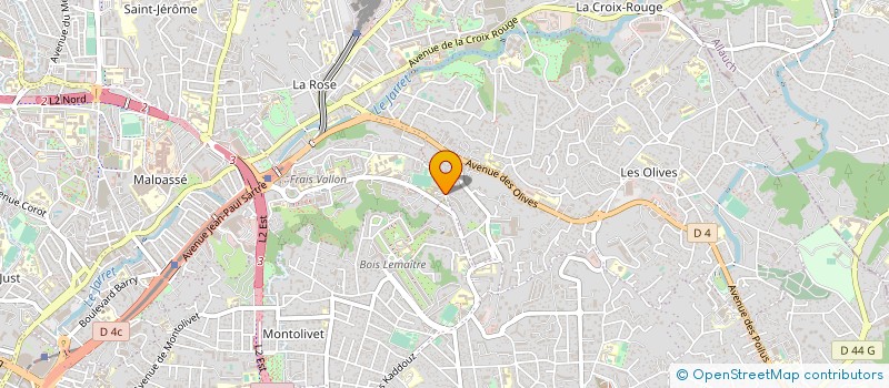 localisation de l'entreprise LES JONQUILLES à MARSEILLE