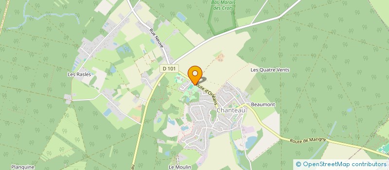 localisation de l'entreprise LES JONQUILLES à CHANTEAU