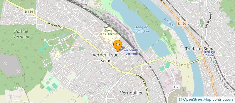 localisation de l'entreprise LES JONQUILLES  VERNEUIL-SUR-SEINE