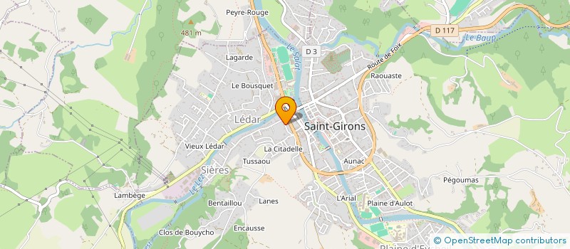 localisation de l'entreprise LES JONQUILLES ELOA à SAINT-GIRONS