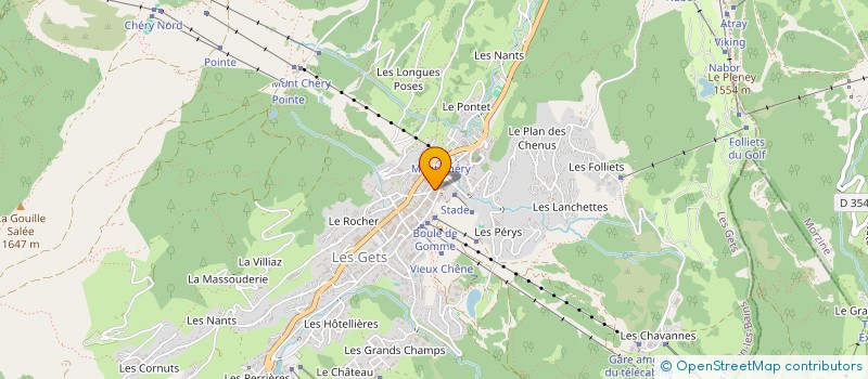 localisation de l'entreprise LES JORDANS FIVE  LES GETS