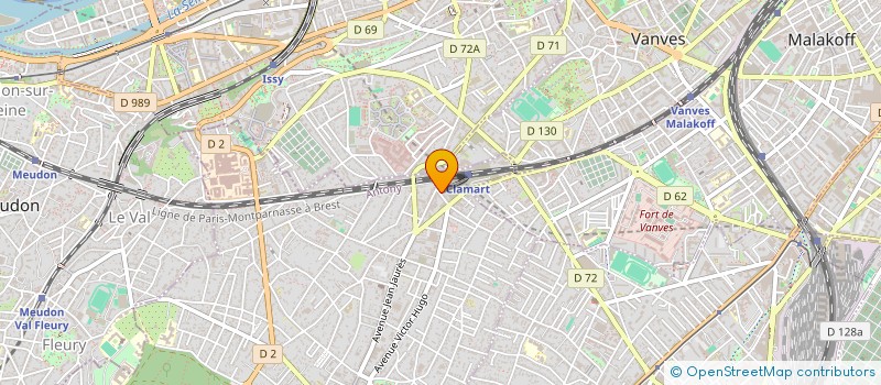 localisation de l'entreprise LES JOSETTES à CLAMART