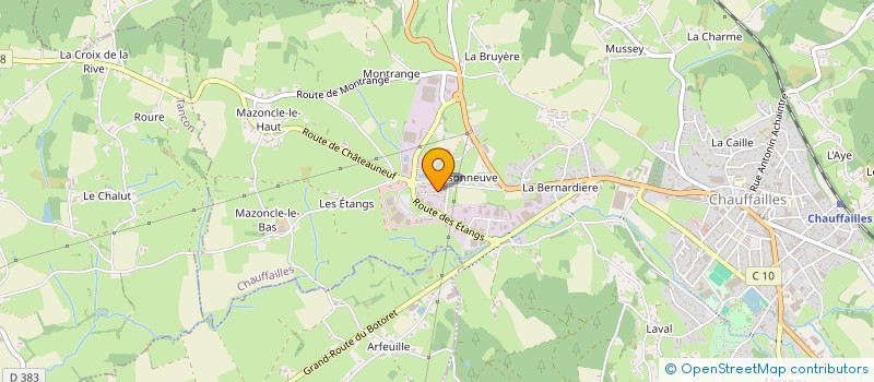 localisation de l'entreprise LES JOUETS DE COME  CHAUFFAILLES