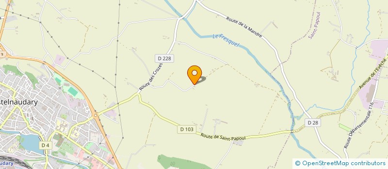 localisation de l'entreprise LES JOUR'ZEUREUX  CASTELNAUDARY