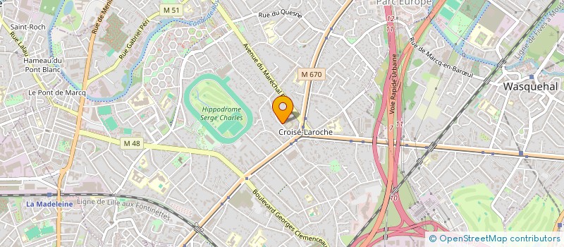 localisation de l'entreprise LES JOURNEES D'ORTHOPEDIE DE LA CSCO à MARCQ-EN-BARŒUL
