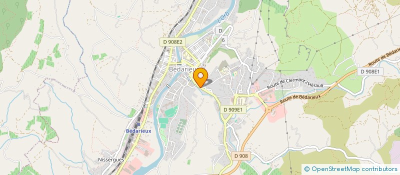 localisation de l'entreprise LES JOURNEES DE L'ECOBATIMENT  BEDARIEUX