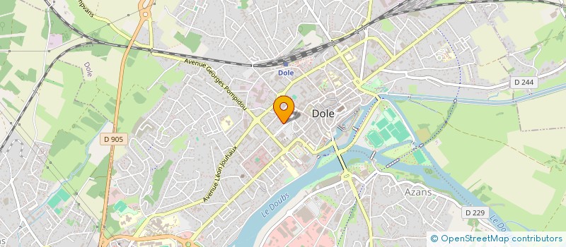 localisation de l'entreprise LES JOURNEES DE L'HABITAT à DOLE