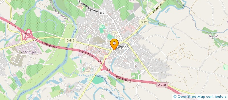 localisation de l'entreprise LES JOURS BLEUS  GIGNAC