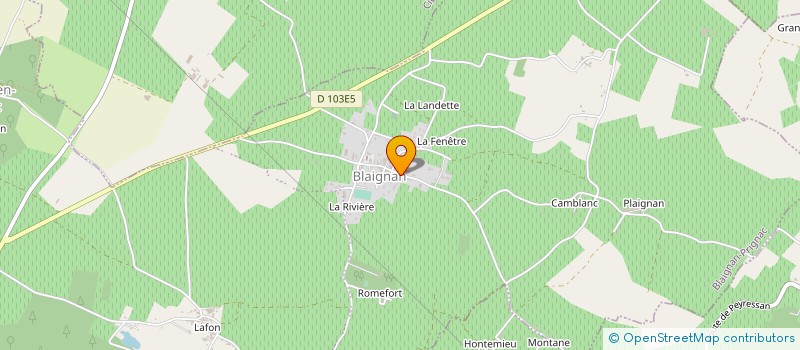 localisation de l'entreprise LES JOURS DE RIVIERE à BLAIGNAN-PRIGNAC