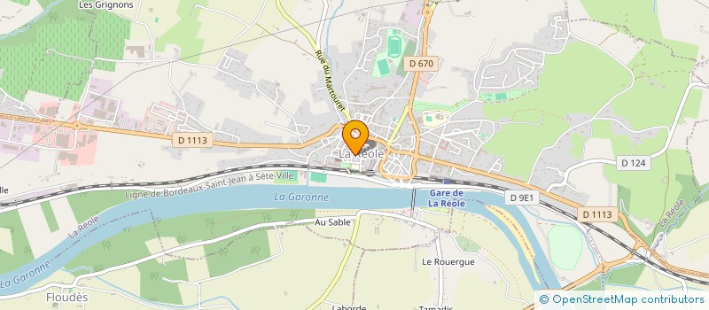 localisation de l'entreprise LES JOURS HEUREUX à LA REOLE