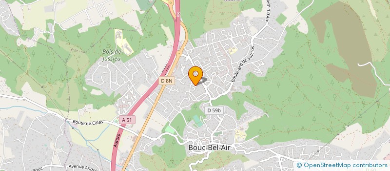 localisation de l'entreprise LES JOURS HEUREUX à BOUC-BEL-AIR