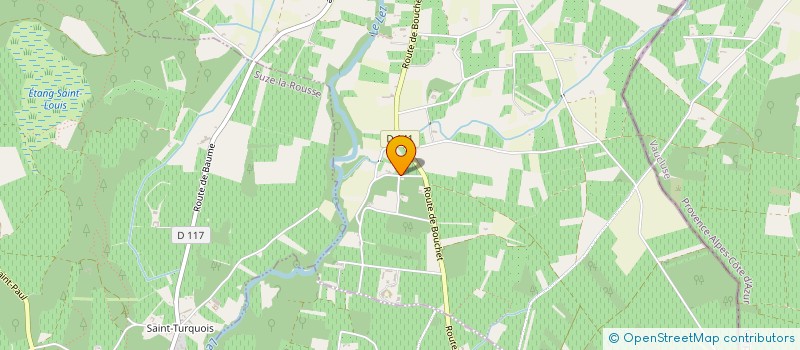 localisation de l'entreprise LES JOUVENCEAUX  LA BAUME-DE-TRANSIT