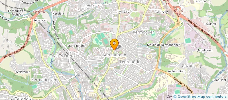 localisation de l'entreprise LES JOYAUX DES VIGNES à QUIMPER