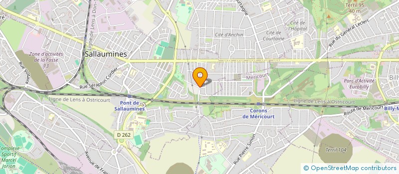 localisation de l'entreprise LES JOYEUX BOULISTES  SALLAUMINES