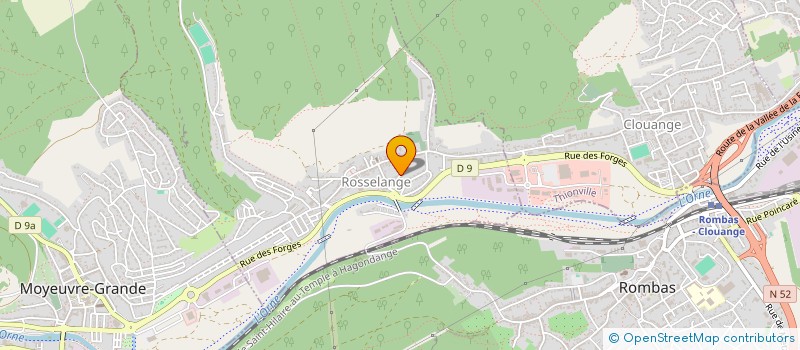 localisation de l'entreprise LES JOYEUX CARNAVALIERS DE ROSSELANGE  ROSSELANGE