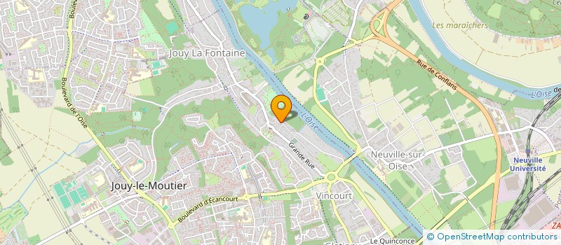 localisation de l'entreprise LES JOYEUX JARDINIERS DE JOUY  JOUY-LE-MOUTIER