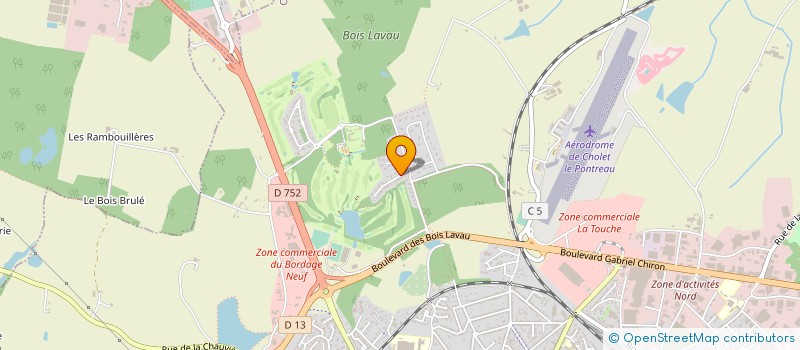 localisation de l'entreprise LES JOYEUX LURONS à CHOLET