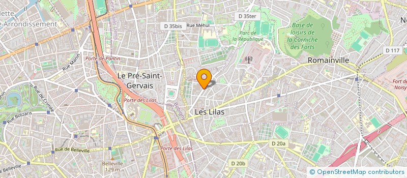 localisation de l'entreprise LES JOYEUX RESIDENTS à LES LILAS