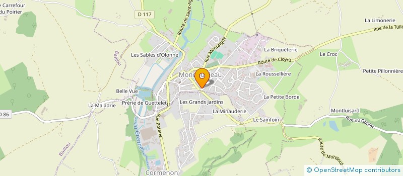localisation de l'entreprise LES JOYEUX TROUBADOURS à MONDOUBLEAU